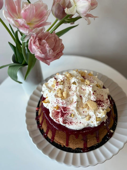 Gâteau Chiffon à la framboise